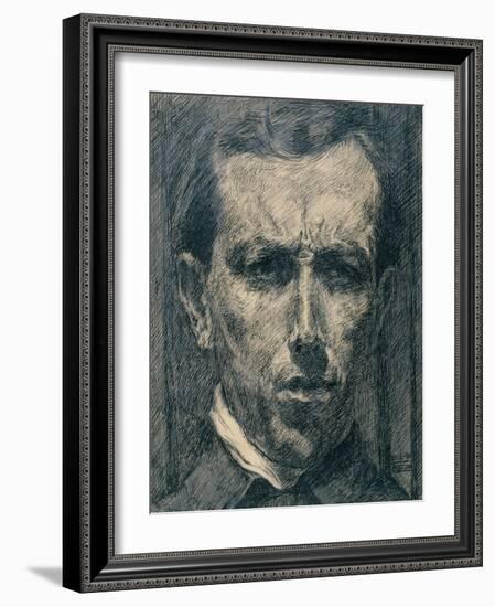 Self-Portrait, 1910-Umberto Boccioni-Framed Giclee Print