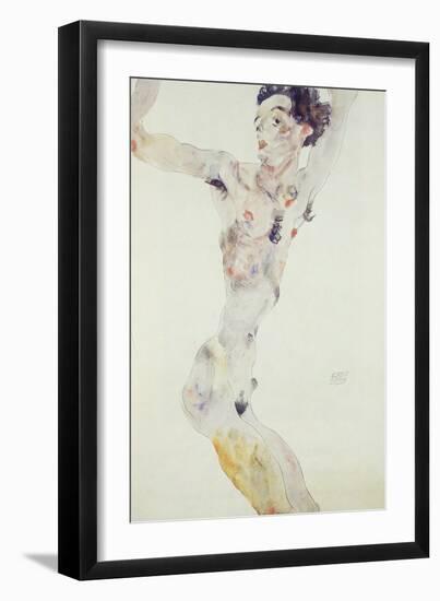 Self Portrait, 1911-Egon Schiele-Framed Giclee Print