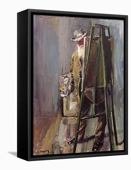 Self portrait, 1912-Christian Krohg-Framed Premier Image Canvas