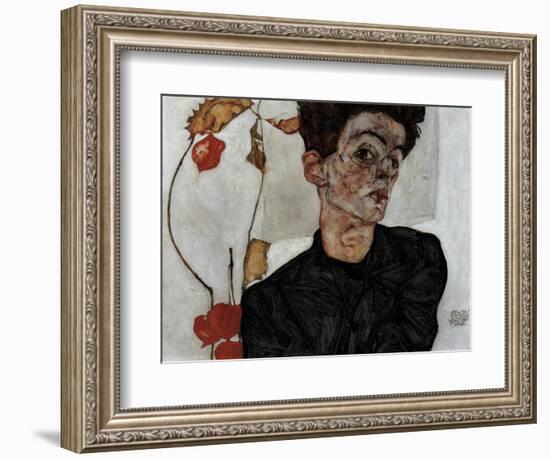 Self-Portrait, 1912-Egon Schiele-Framed Giclee Print