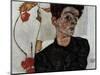 Self-Portrait, 1912-Egon Schiele-Mounted Giclee Print