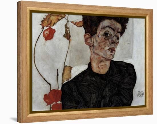 Self-Portrait, 1912-Egon Schiele-Framed Premier Image Canvas