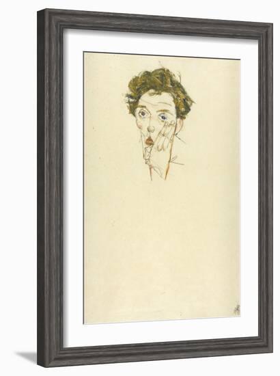 Self-Portrait, 1913-Egon Schiele-Framed Giclee Print