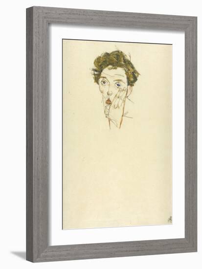 Self-Portrait, 1913-Egon Schiele-Framed Giclee Print