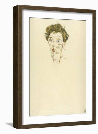 Self-Portrait, 1913-Egon Schiele-Framed Giclee Print