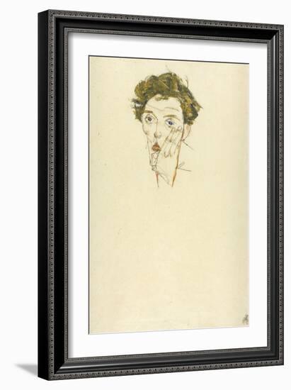 Self-Portrait, 1913-Egon Schiele-Framed Giclee Print