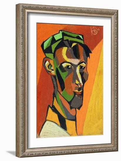 Self Portrait, 1913-Henri Gaudier-brzeska-Framed Giclee Print