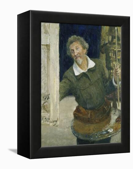 Self Portrait, 1915-Ilya Efimovich Repin-Framed Premier Image Canvas