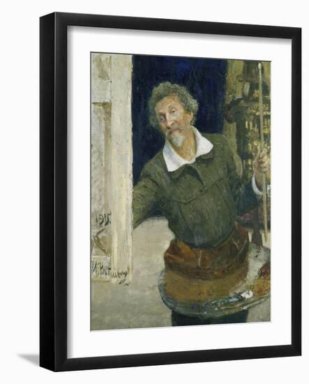 Self Portrait, 1915-Ilya Efimovich Repin-Framed Giclee Print