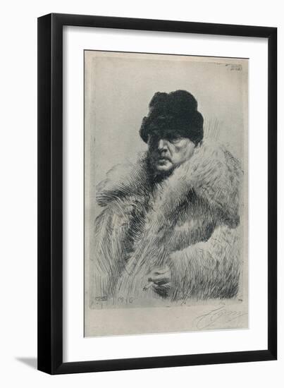 'Self-Portrait', 1916-Anders Leonard Zorn-Framed Giclee Print