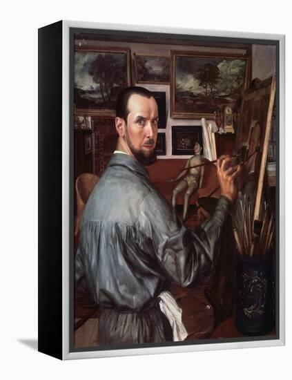 Self-Portrait, 1917-Alexander Yevgenyevich Yakovlev-Framed Premier Image Canvas