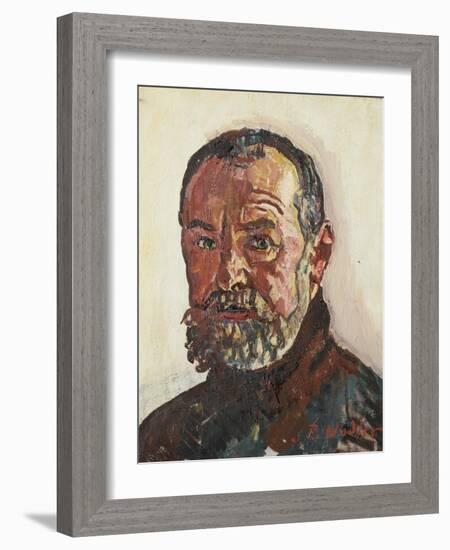 Self Portrait, 1918-Ferdinand Hodler-Framed Giclee Print