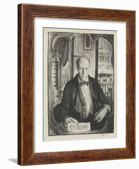 Self-Portrait, 1921-George Wesley Bellows-Framed Giclee Print