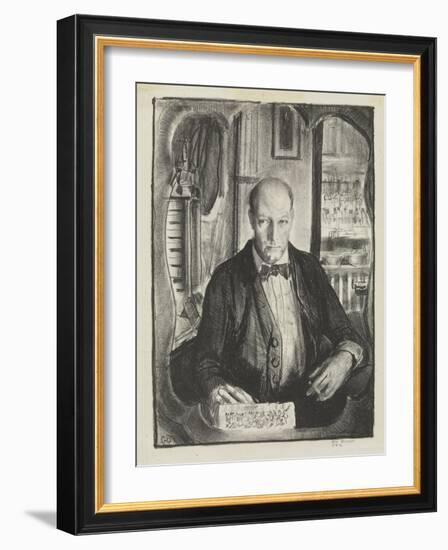 Self-Portrait, 1921-George Wesley Bellows-Framed Giclee Print