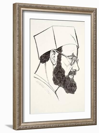 Self-Portrait, 1927-Eric Gill-Framed Giclee Print