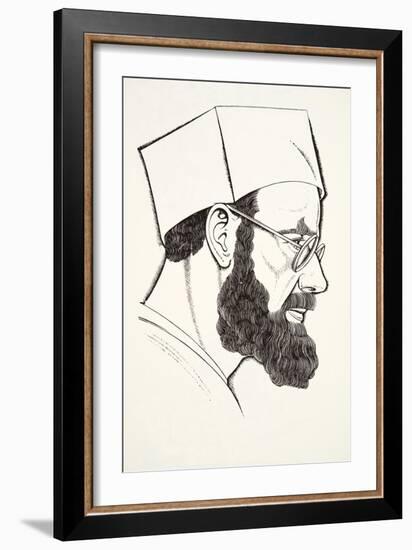 Self-Portrait, 1927-Eric Gill-Framed Giclee Print