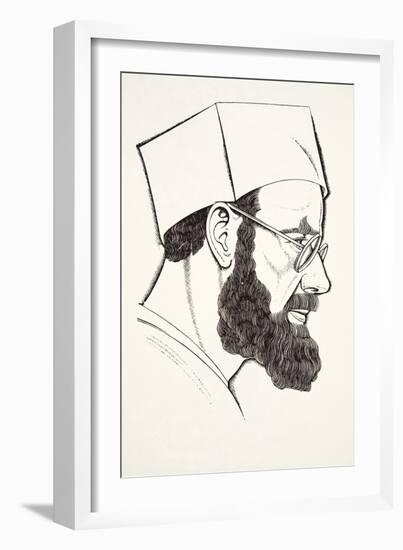 Self-Portrait, 1927-Eric Gill-Framed Giclee Print