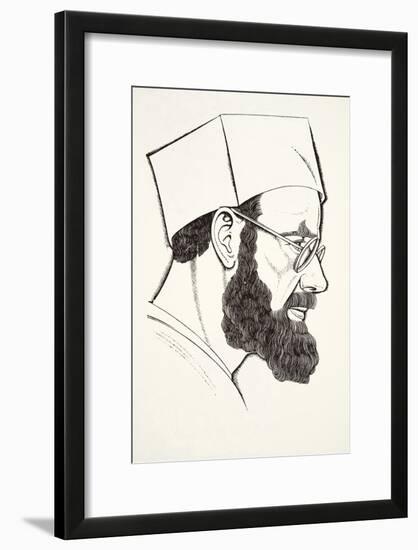 Self-Portrait, 1927-Eric Gill-Framed Giclee Print