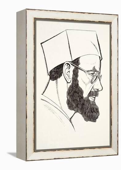 Self-Portrait, 1927-Eric Gill-Framed Premier Image Canvas