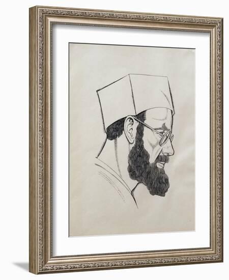 Self Portrait, 1927-Eric Gill-Framed Giclee Print