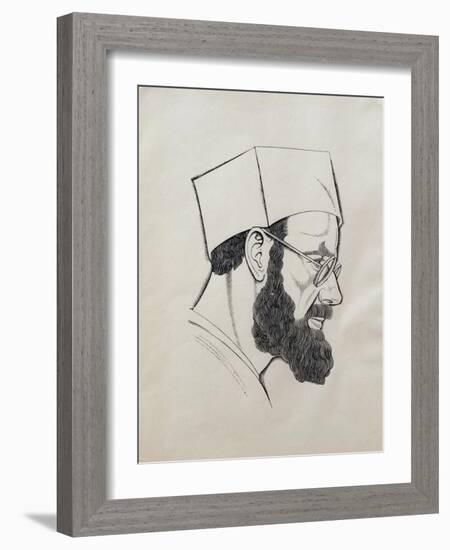 Self Portrait, 1927-Eric Gill-Framed Giclee Print