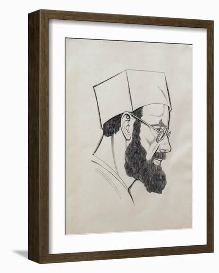 Self Portrait, 1927-Eric Gill-Framed Giclee Print