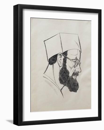 Self Portrait, 1927-Eric Gill-Framed Giclee Print