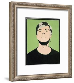 Self-Portrait, 1964 (on green)-Andy Warhol-Framed Giclee Print