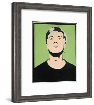 Self-Portrait, 1964 (on green)-Andy Warhol-Framed Giclee Print