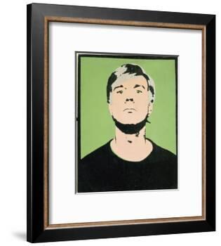 Self-Portrait, 1964 (on green)-Andy Warhol-Framed Giclee Print