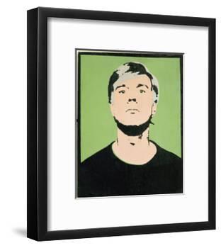 Self-Portrait, 1964 (on green)-Andy Warhol-Framed Giclee Print