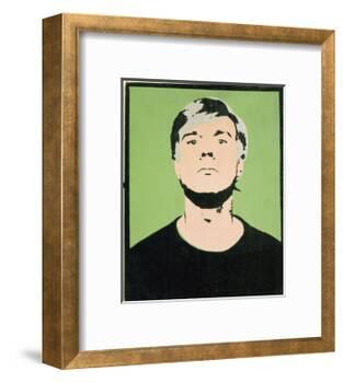 Self-Portrait, 1964 (on green)-Andy Warhol-Framed Giclee Print