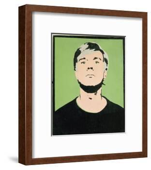 Self-Portrait, 1964 (on green)-Andy Warhol-Framed Giclee Print