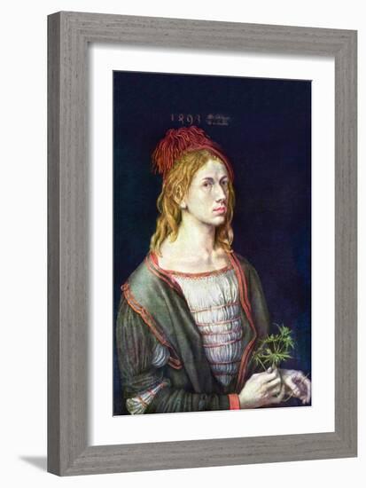 Self Portrait 3-Albrecht Dürer-Framed Art Print