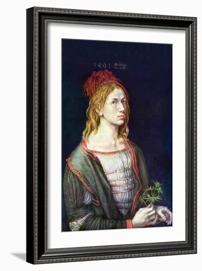 Self Portrait 3-Albrecht Dürer-Framed Art Print