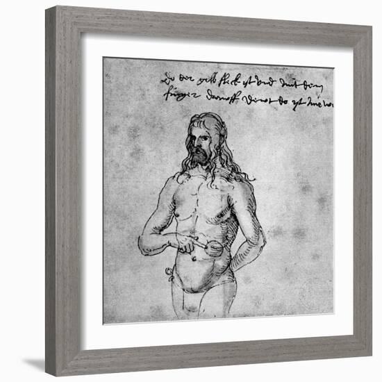 Self Portrait, About 1512-1513 or 1519-Albrecht Durer-Framed Giclee Print