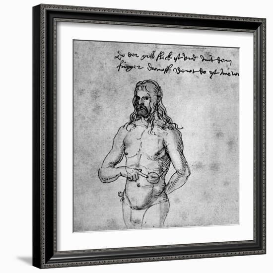 Self Portrait, About 1512-1513 or 1519-Albrecht Durer-Framed Giclee Print