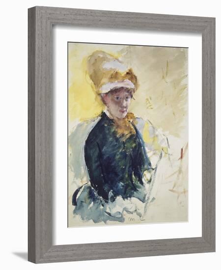 Self Portrait, about 1880-Mary Cassatt-Framed Giclee Print