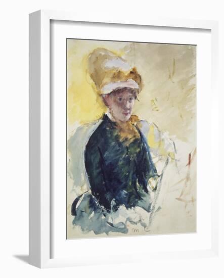 Self Portrait, about 1880-Mary Cassatt-Framed Giclee Print