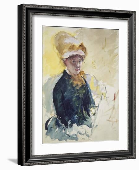 Self Portrait, about 1880-Mary Cassatt-Framed Giclee Print