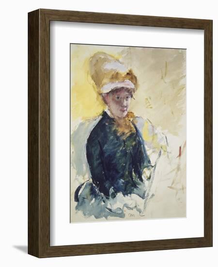 Self Portrait, about 1880-Mary Cassatt-Framed Giclee Print