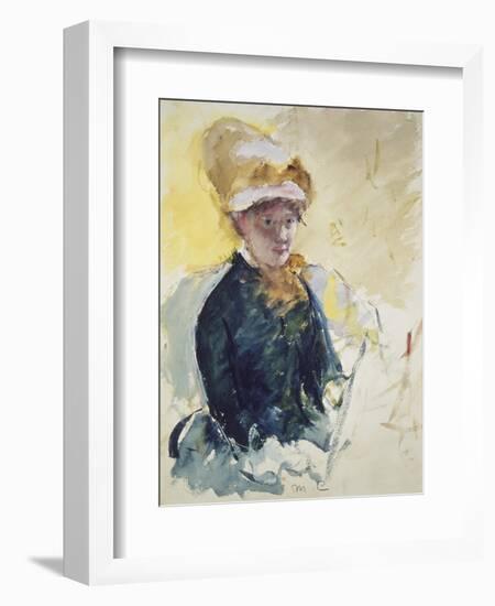 Self Portrait, about 1880-Mary Cassatt-Framed Giclee Print