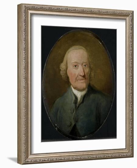 Self-Portrait, Aert Schouman.-Aert Schouman-Framed Art Print