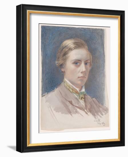 Self-portrait, aged 21, 1863-William Blake Richmond-Framed Giclee Print