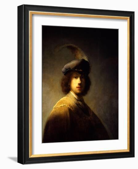 Self-Portrait, Aged 23-Rembrandt van Rijn-Framed Giclee Print