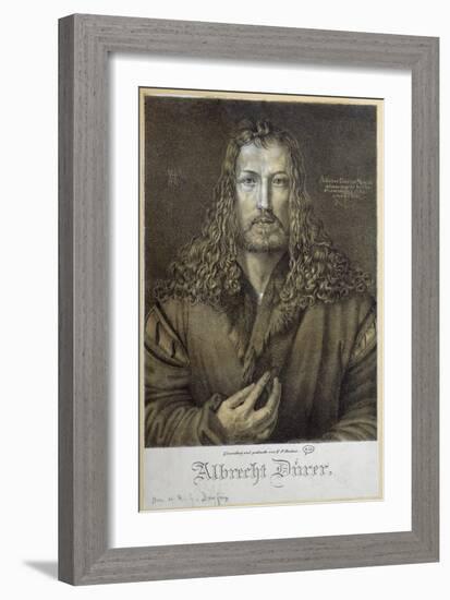 Self Portrait Aged 28, 1500-Albrecht Dürer-Framed Giclee Print