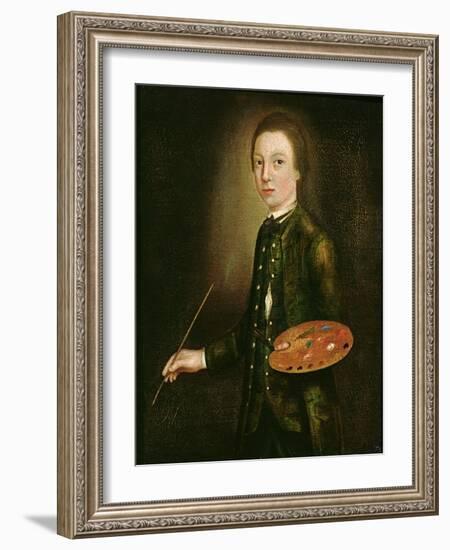 Self Portrait as a Boy, C.1739-Thomas Gainsborough-Framed Giclee Print