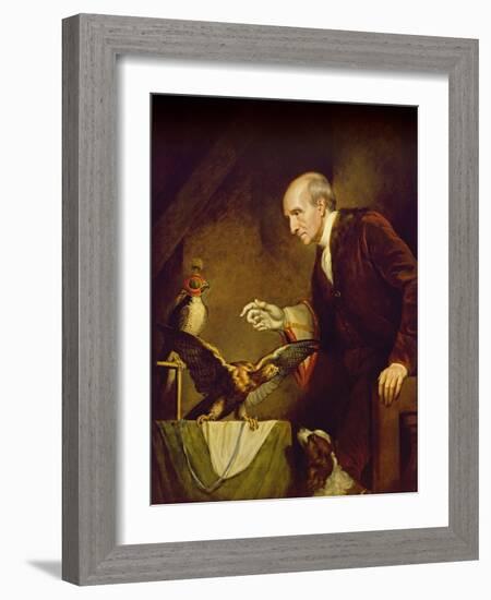 Self Portrait as a Falconer, 1823-James Northcote-Framed Giclee Print