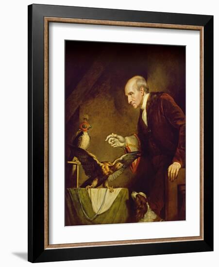 Self Portrait as a Falconer, 1823-James Northcote-Framed Giclee Print