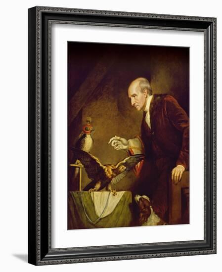 Self Portrait as a Falconer, 1823-James Northcote-Framed Giclee Print